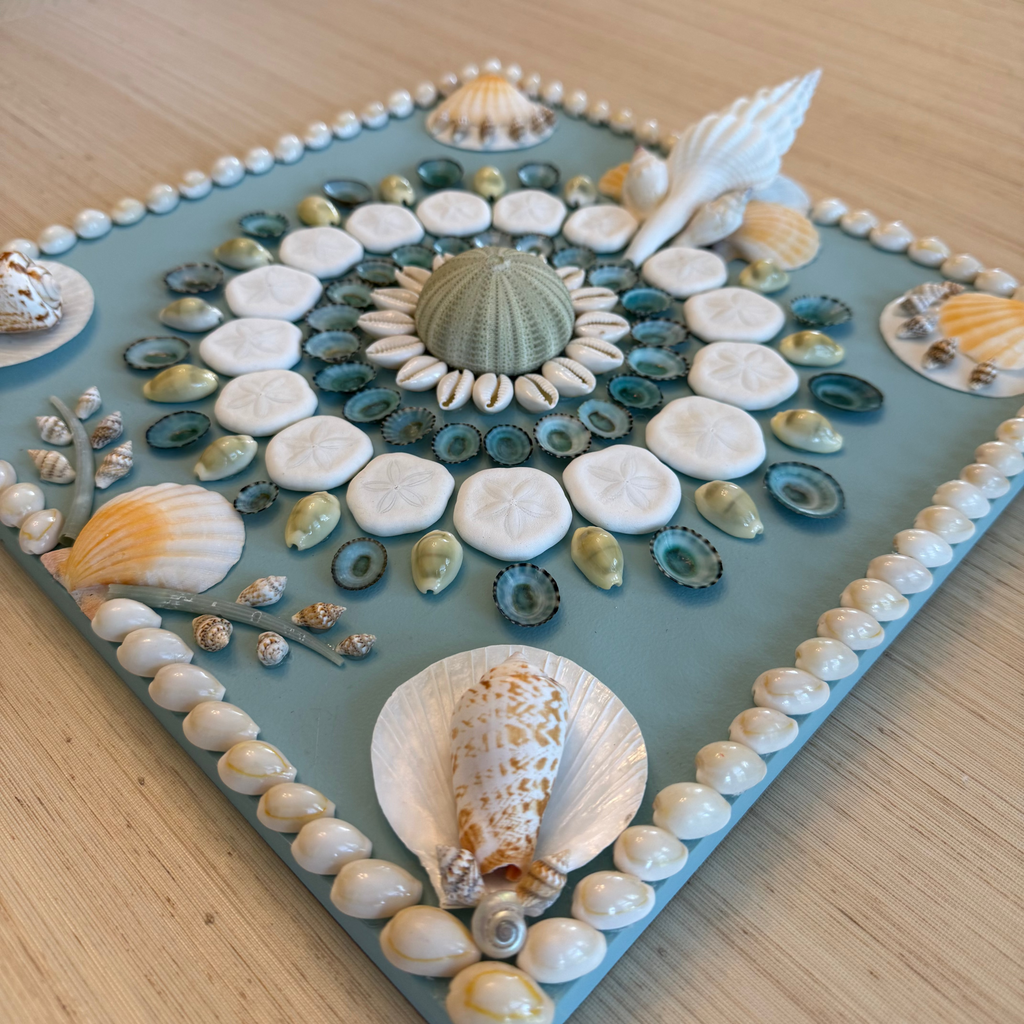 Aquaverde Shell Panel, 12" x 12"