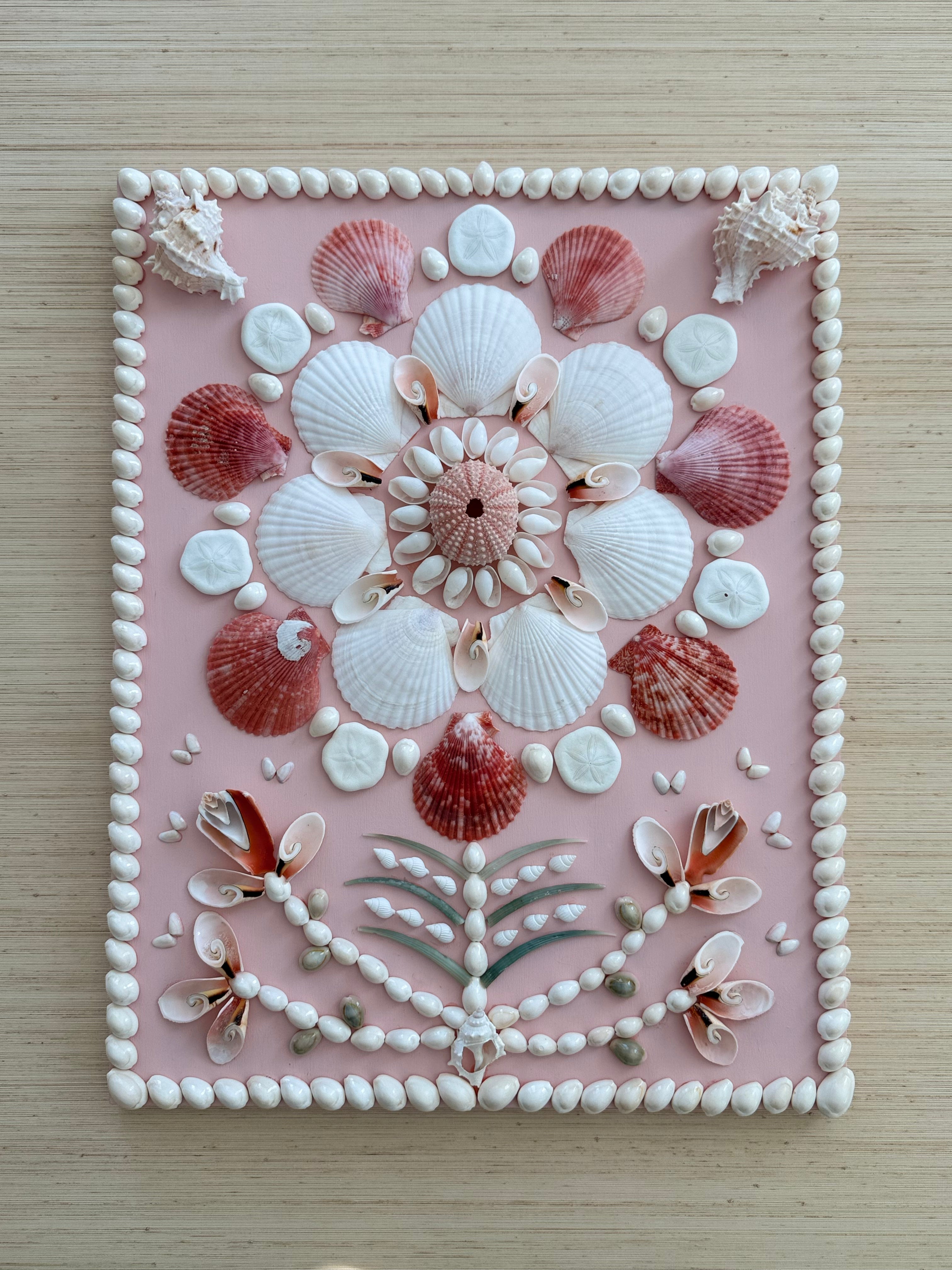 Blush Shell Panel, 14" x 18"