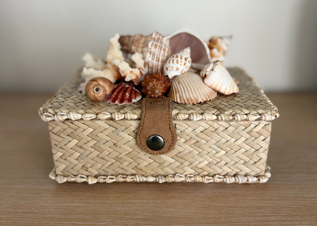 Bespoke Rattan Natural Shell Box