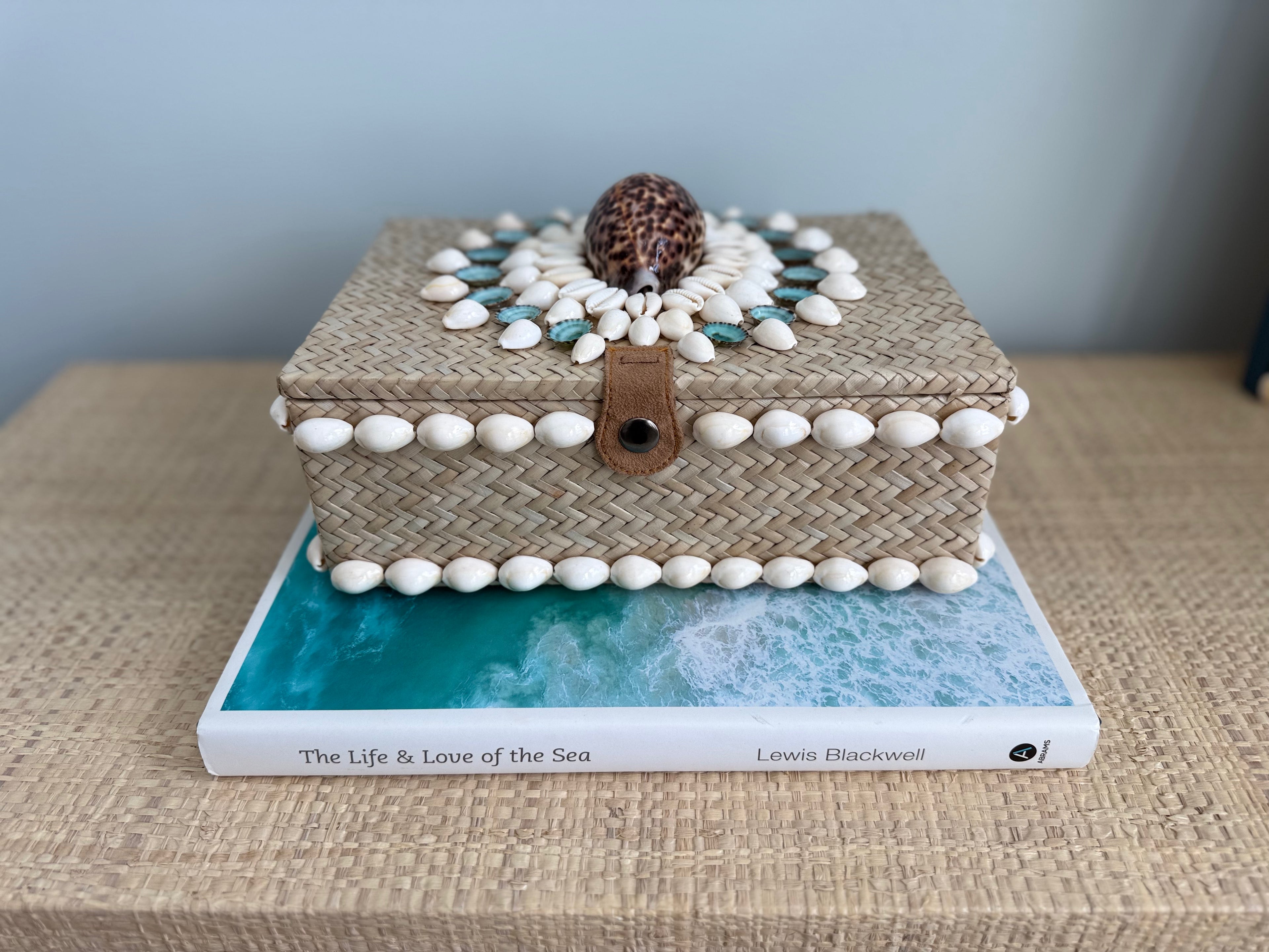 Bespoke Rattan Cowrie Shell Box
